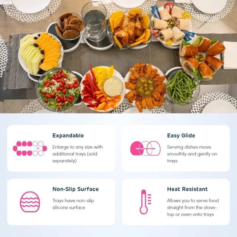 The Lazy Rotating Tray for Dining Table