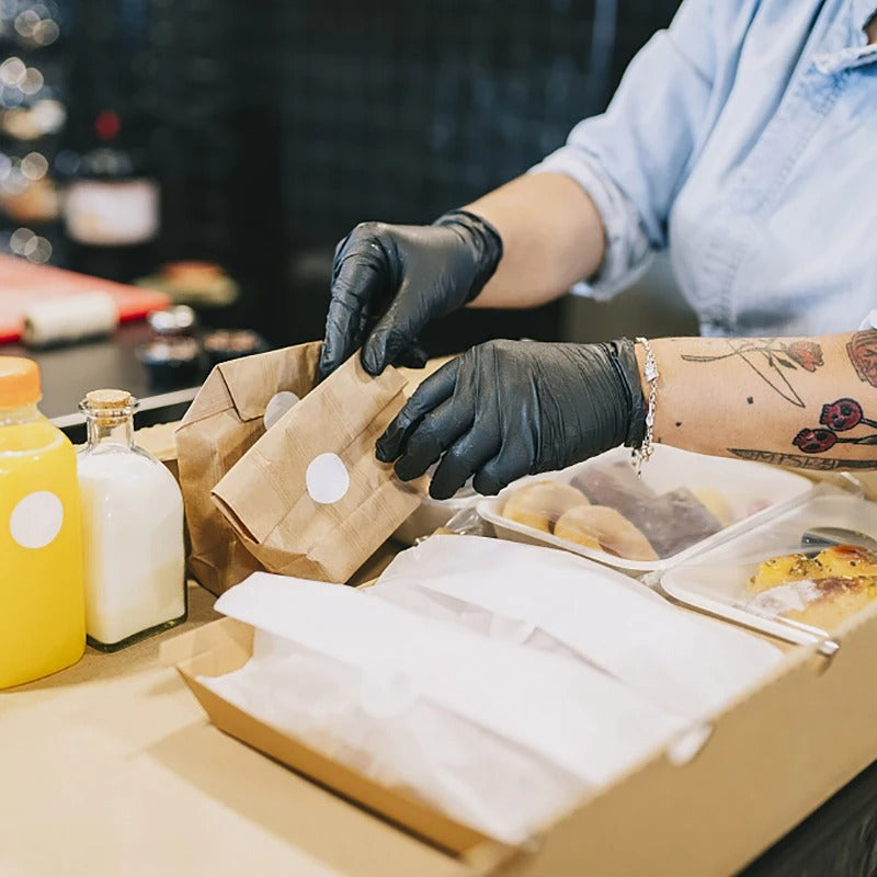 Disposable Black Nitrile Gloves For Household Cleaning