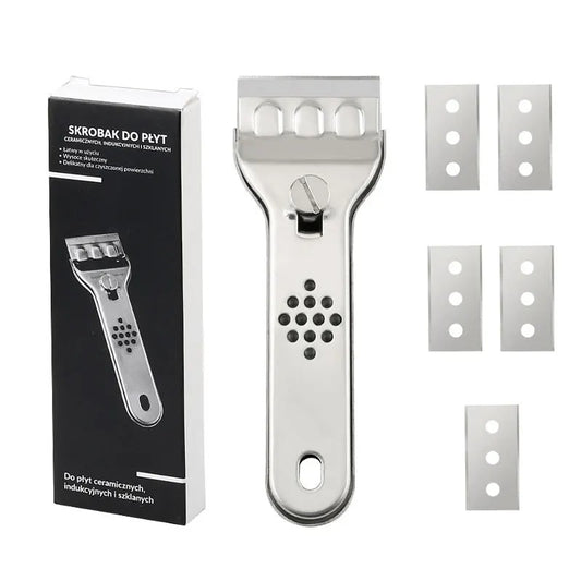 Stainless Steel Multifunction Glass Ceramic Hob Scraper Cleaner